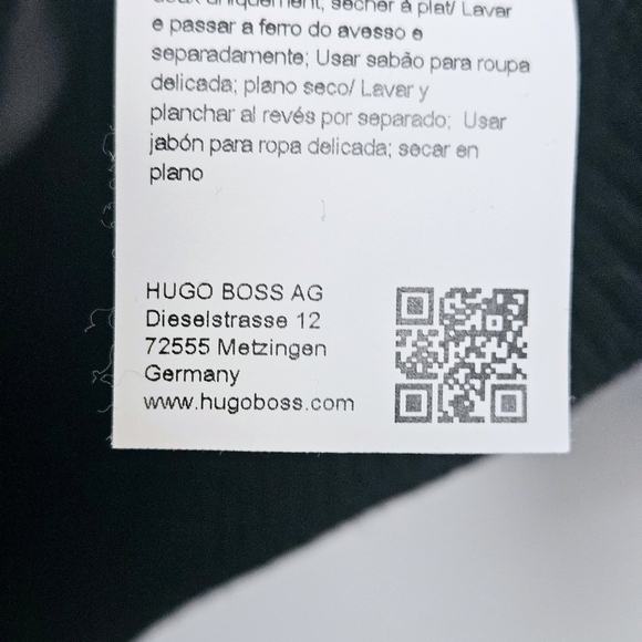 Hugo Boss Womens S Siginy Jumper Colorblock Knit Oversized Sweater Black/White - Picture 6 of 12